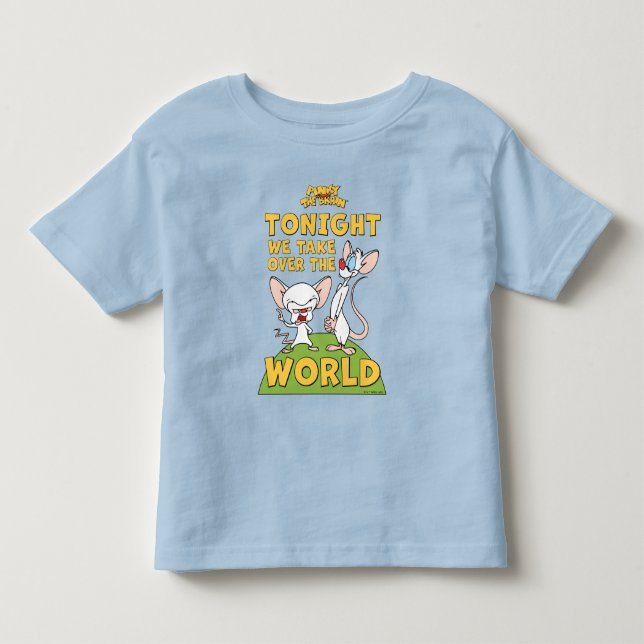 Pinky und das Gehirn | Übernehmen Sie die Welt Kleinkind T-shirt (Vorderseite)