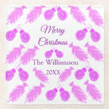 Pinky Weihnachtsretro hinzufügen Name Text Jahr Gl