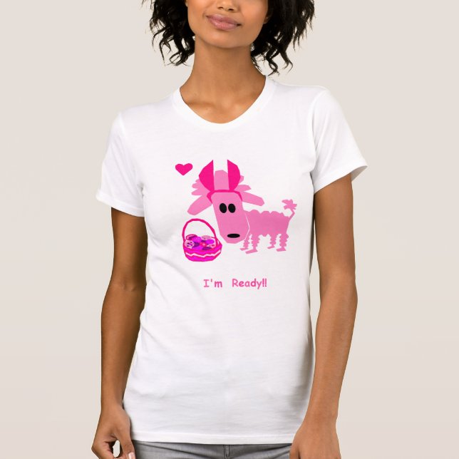 PinkyPoodle Ostern T - Shirt (Vorderseite)