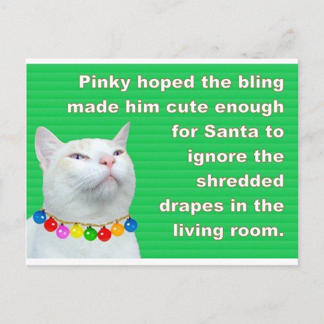 Pinky's Bling Postkarte (Vorderseite)