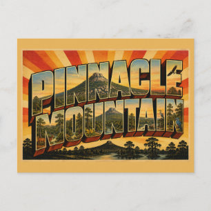 Pinnacle Mountain Arkansas kegelförmiger Gipfel Ku Postkarte