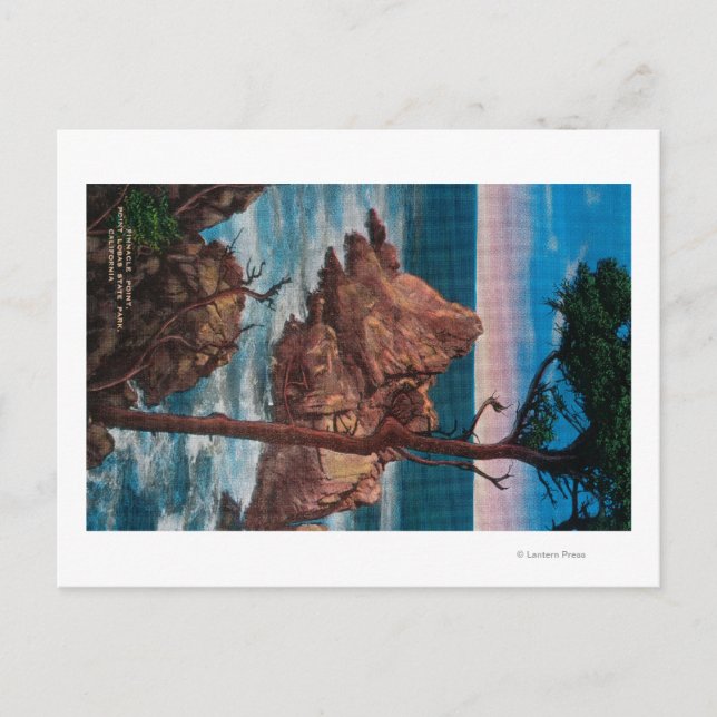 Pinnacle Point, Point Lobas Staat Park Postkarte (Vorderseite)