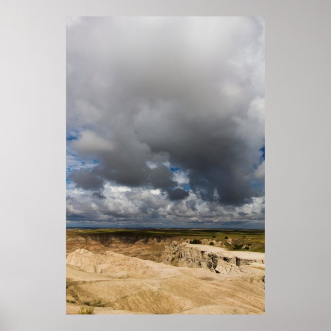 Pinnacles Blick, Badlands National Park, SD Poster (Vorne)