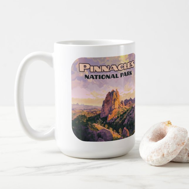 Pinnacles National Park Buttes California Kaffeetasse (Mit Donut)