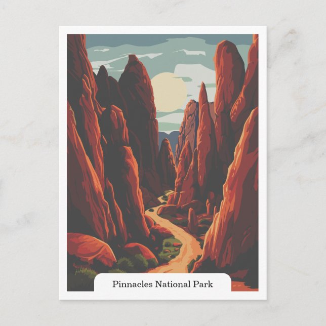Pinnacles National Park, Kalifornien USA Postkarte (Vorderseite)