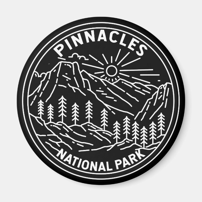 Pinnacles Nationalpark California Magnet (Vorne)