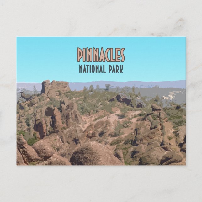 Pinnacles Nationalpark California Postkarte (Vorderseite)