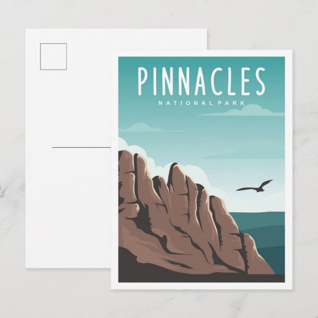 Pinnacles Nationalpark California Postkarte (Vorne/Hinten)
