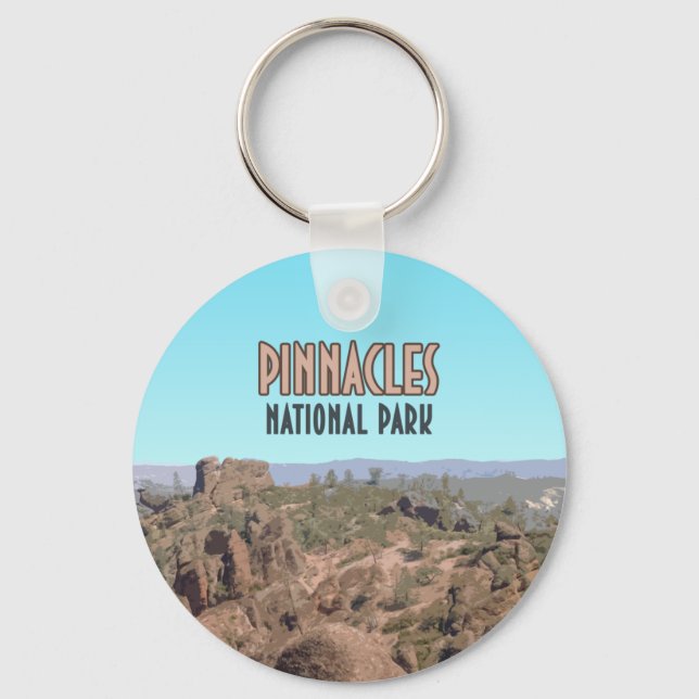 Pinnacles Nationalpark California Schlüsselanhänger (Vorderseite)