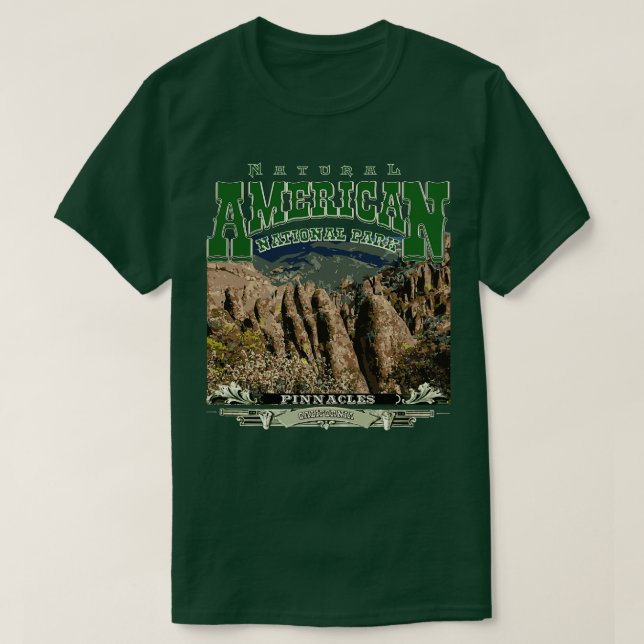 Pinnacles Nationalpark California T-Shirt (Design vorne)