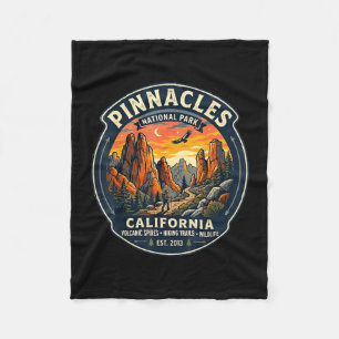 Pinnacles Nationalpark Kalifornien Retro-Wandern Fleecedecke