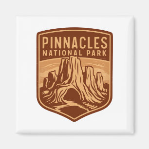 Pinnacles Nationalpark Reisemblem Magnet