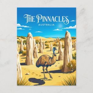 Pinnacles-Wüste Australien Postkarte