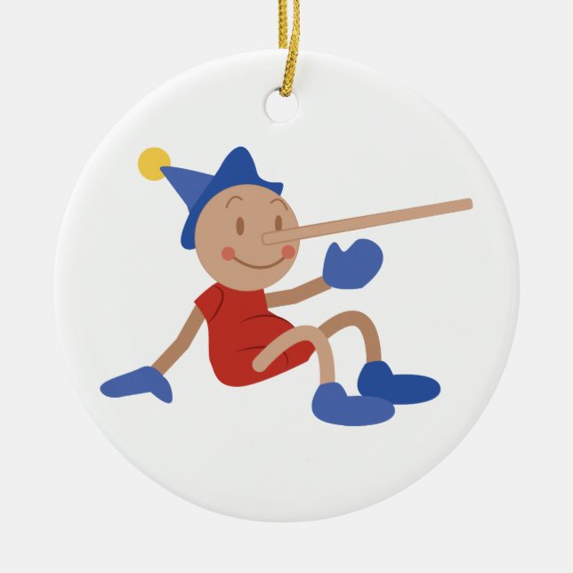 Pinocchio Keramik Ornament (Vorne)