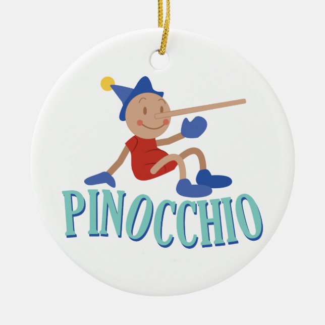 Pinocchio Kid Keramik Ornament (Vorne)