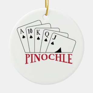 Pinochelkarten Keramik Ornament