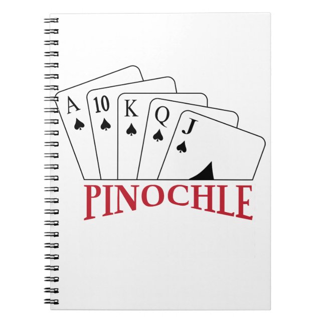 Pinochle Cards Notizblock (Vorderseite)