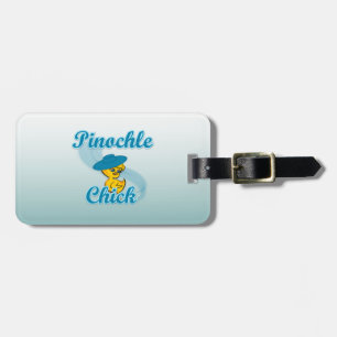 Pinochle Chick Gepäckanhänger