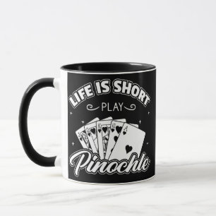 Pinochle Game Rules Karten Doppeldeckpunkte Tasse