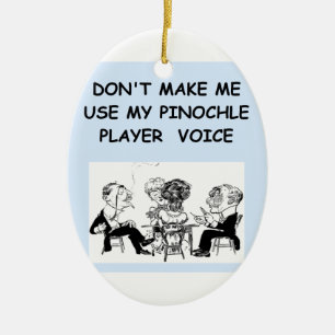 Pinochle Keramik Ornament
