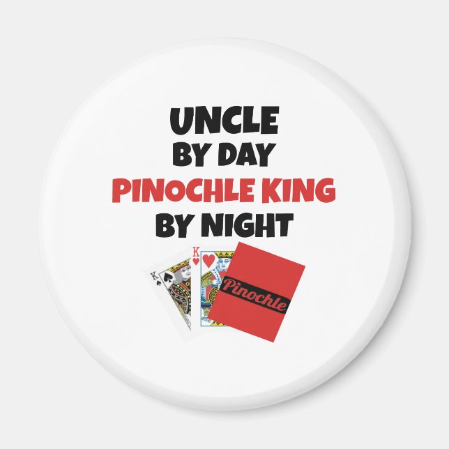 Pinochle King Uncle Magnet (Vorne)
