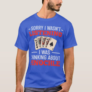Pinochle-Spielregeln Karten Doppel-Deck Punkte Lus T-Shirt