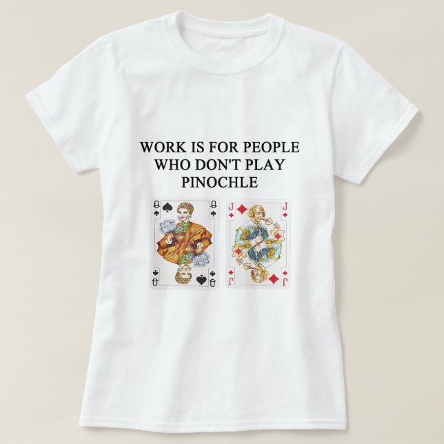 PINOCHLE-Spielspieler T-Shirt (Design vorne)