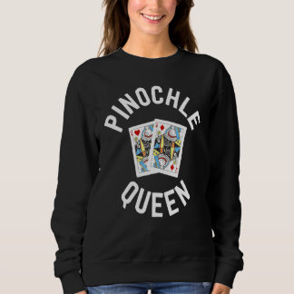 Pinochle Women Pinochle Queen Player Mama Sweatshirt