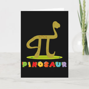 Pinosaur Lustiger Pi-Tag Dinosaurier Mathe-Liebhab Karte