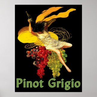 Pinot Grigio Weinroute Maid Poster