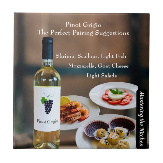 Pinot Grigio Wine Pairing/Mastering the Kitchen Fliese (Vorderseite)