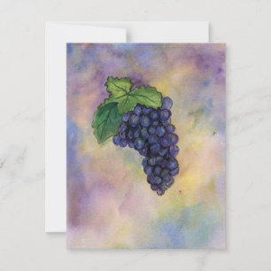 Pinot Noir Raisins de vin rouge Invitations ou Inv