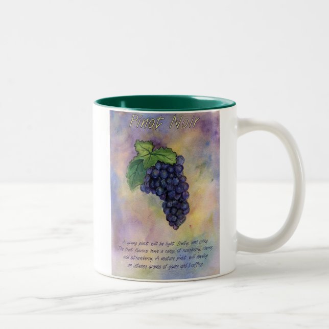 Pinot Noir Vin Raisins Mug (Droit)