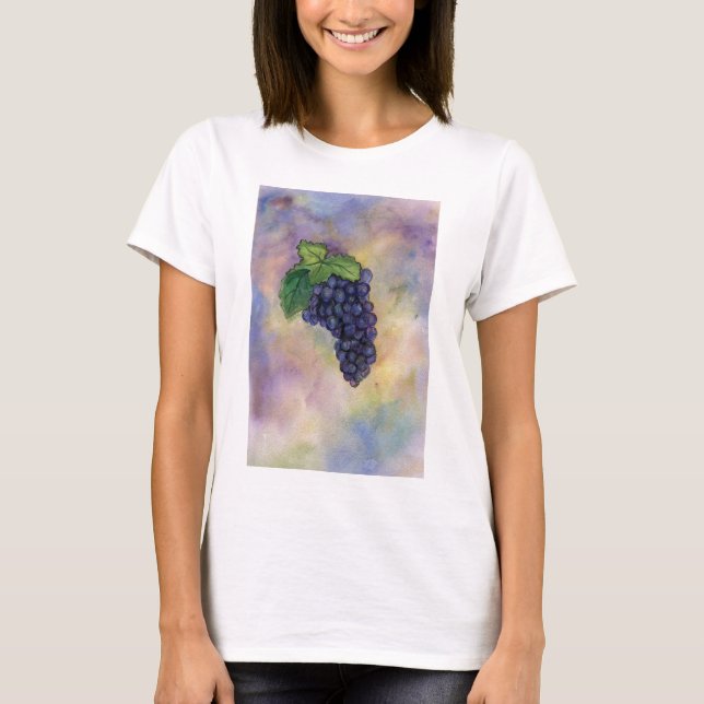Pinot Noir Weintrauben T-Shirt (Vorderseite)