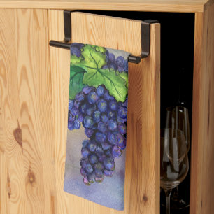 Pinot Raisins Serviettes de cuisine Vin Rouge Déco