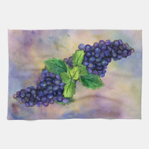 Pinot Raisins Vin Rouge Art Décor Serviettes de cu