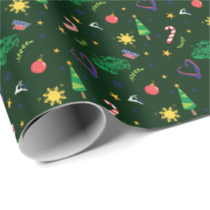 Pinoy Ako Filipino Weihnachtsmuster Geschenkpapier