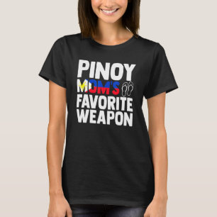 Pinoy Mamas Lieblingswaffe Filipino Flag Pinay Nan T-Shirt