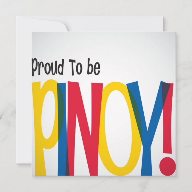 Pinoy Philippine Independence Einladung (Vorderseite)