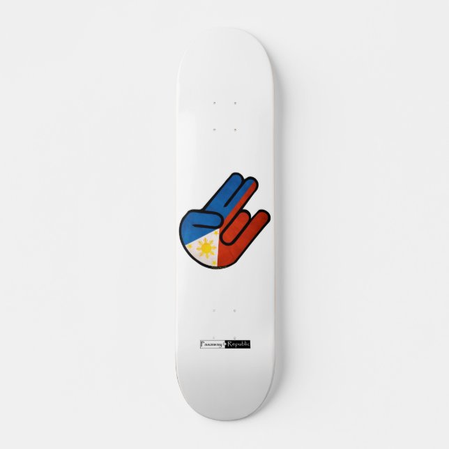 Pinoy Shocker "JDM Art" Abzeichen Skateboard (Vorne)