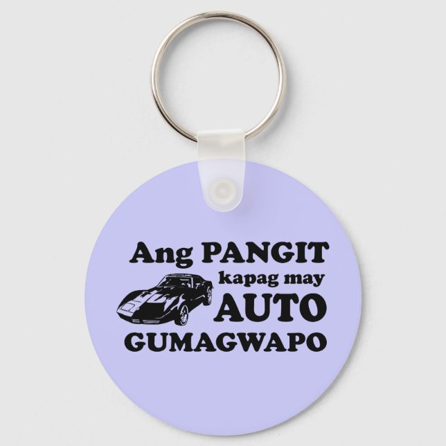 Pinoy Spaß: Ang Auto bei ang Gwapo Schlüsselanhänger (Vorderseite)