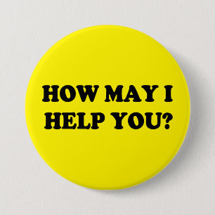 Pin's Avec Agrafe Comment peux j'aidez-vous à se boutonner