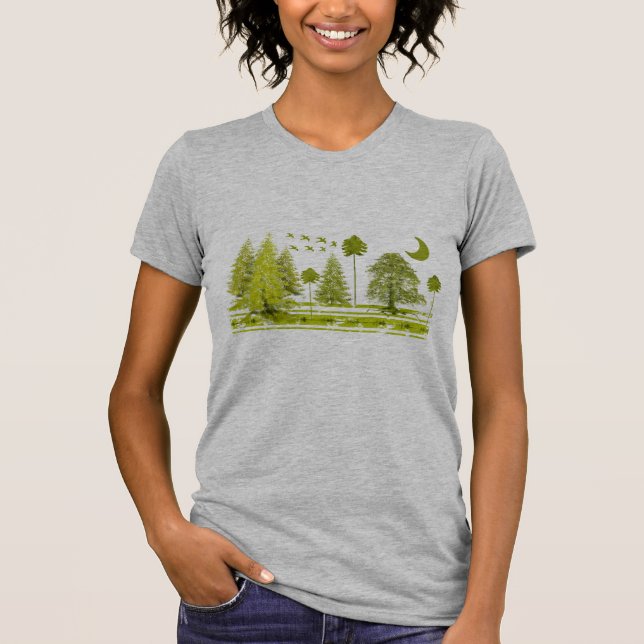 Pins avec t-shirt Moon-change couleur et style (Devant)