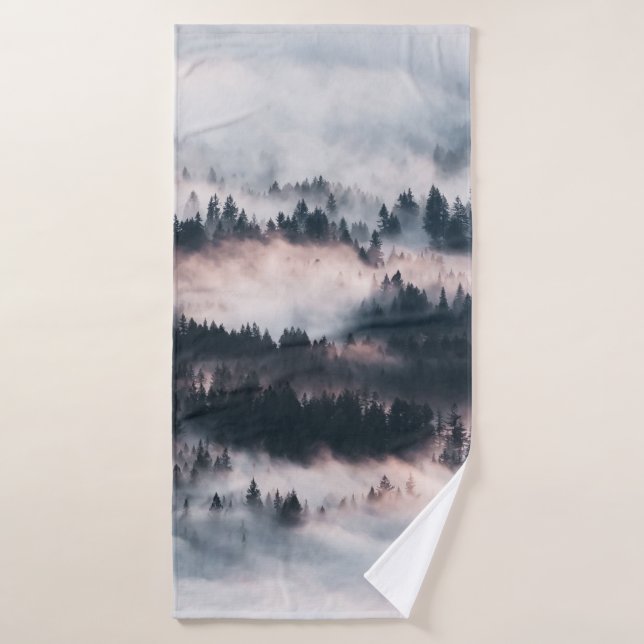 PINS COUVERTS DE NEIGE (Serviette de bain)