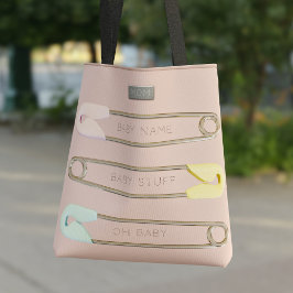 Pins de couches pour filles roses Sac fourre-tout