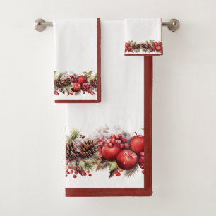 Pins de pommes de Noël cônes Baies sèches