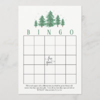 Pins d'hiver, Fête de l'mariée rustique Cartes de