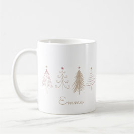 Pins d'hiver rose Whimsical Christmas Mug