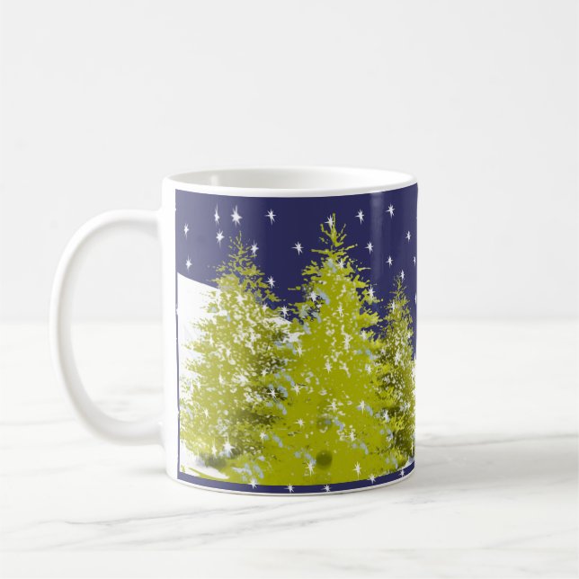 Pins noël Star Mug avec le nuage de lune (Gauche)