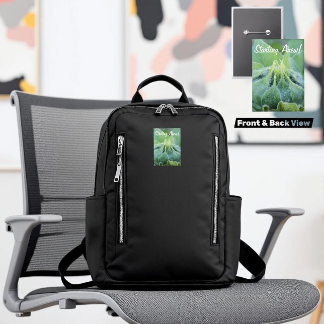 Pin's Photographie humide de plan rapproché de bourgeon (zoomed view of front & back template vertical button)